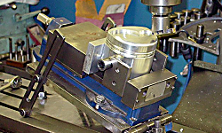 Machining such as valve reliefs